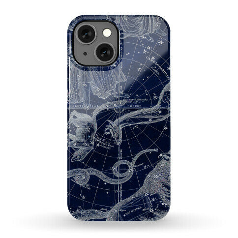Blue and White Constellations Phone Case
